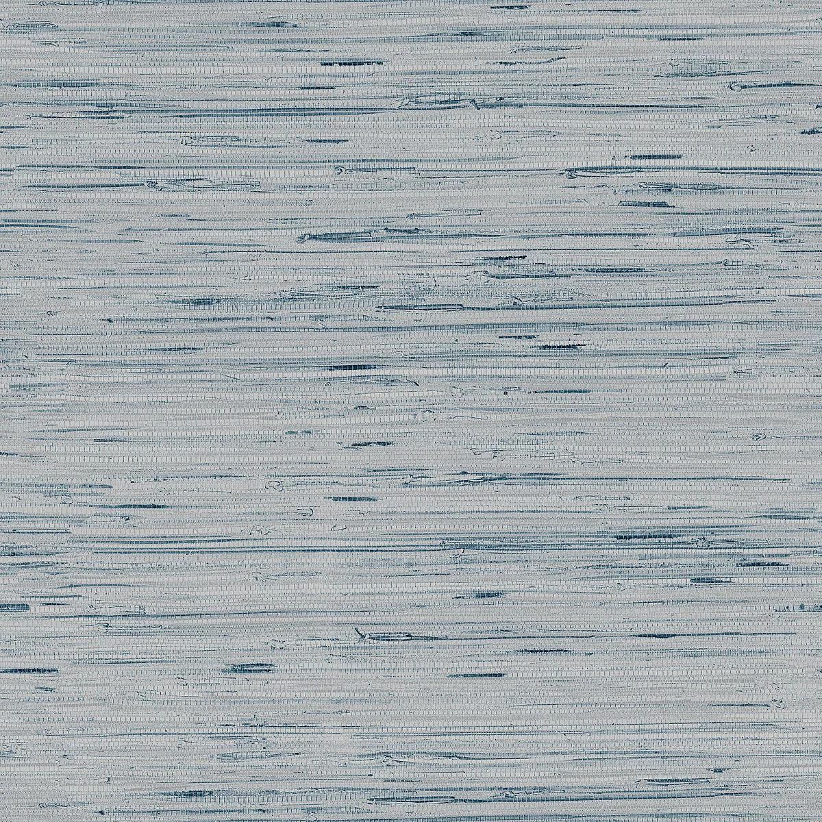 Lustrous Grasscloth Wallpaper // Blue & Gold