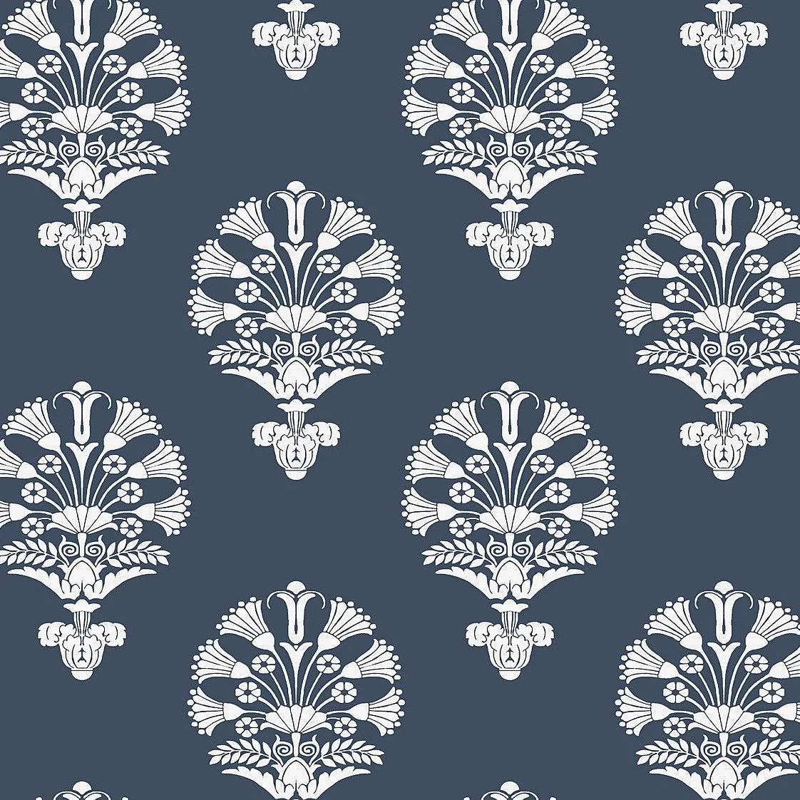 Luxor Wallpaper // Navy