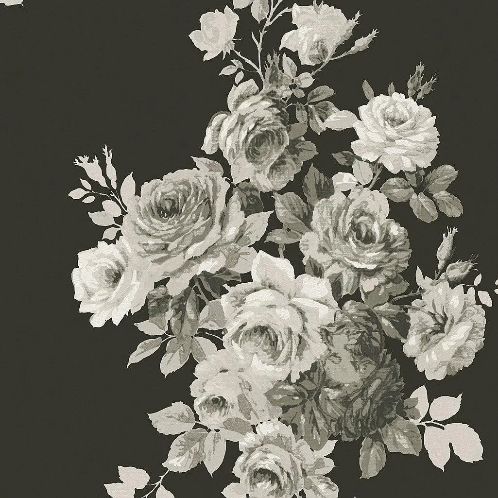 Magnolia Home Tea Rose Peel & Stick Wallpaper // Black & White