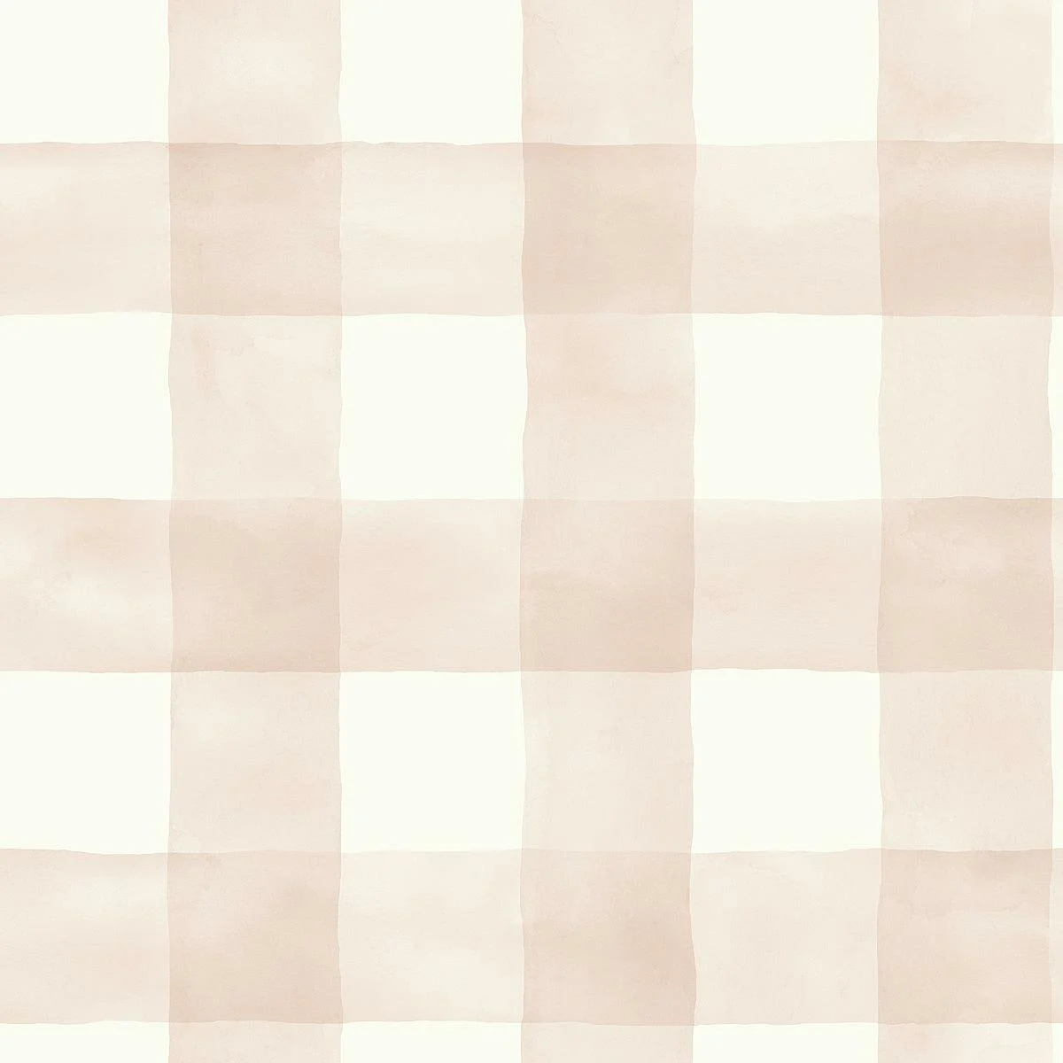 Magnolia Home Watercolor Check Peel & Stick Wallpaper // Pink