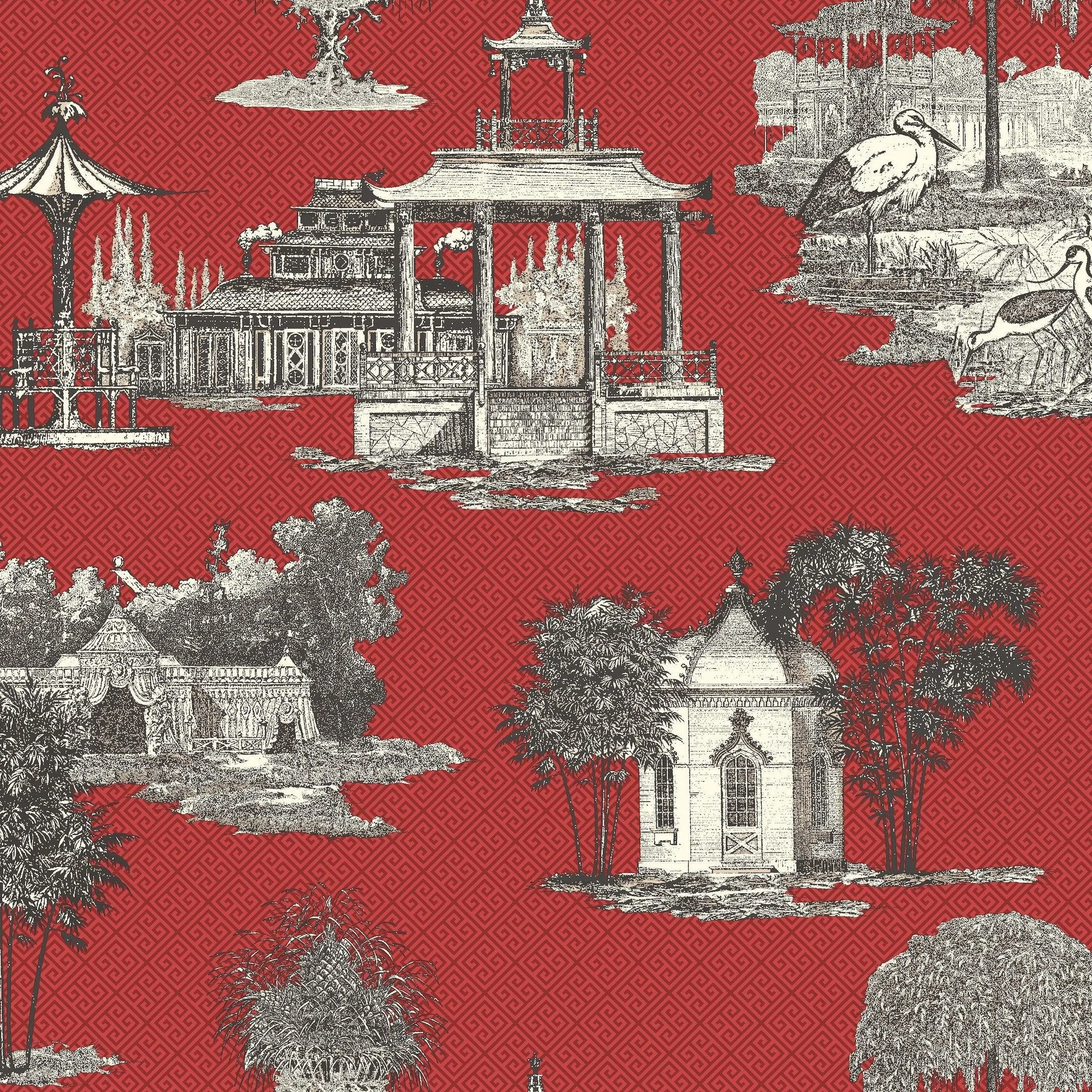 Mandarin Wallpaper // Red