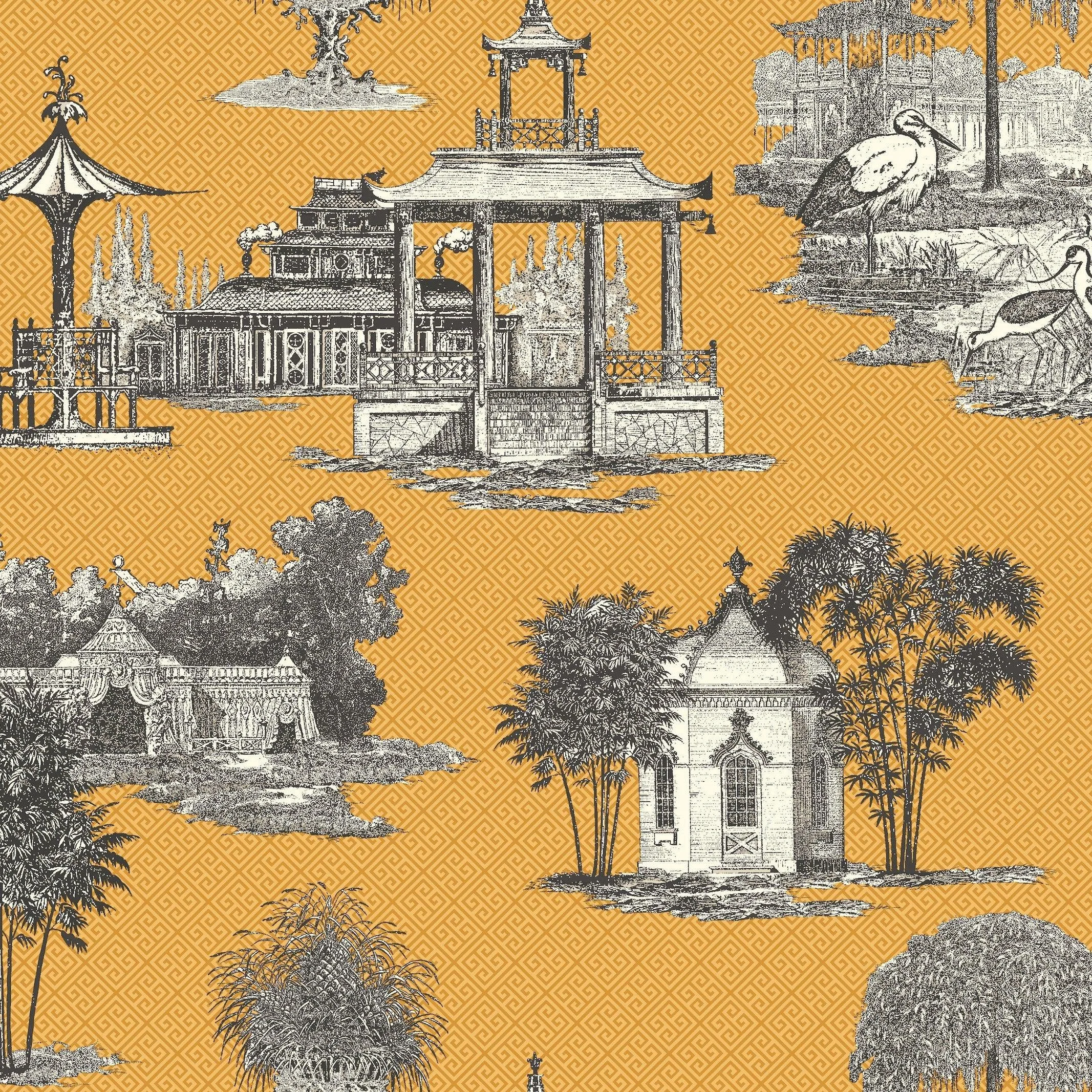 Mandarin Wallpaper // Yellow