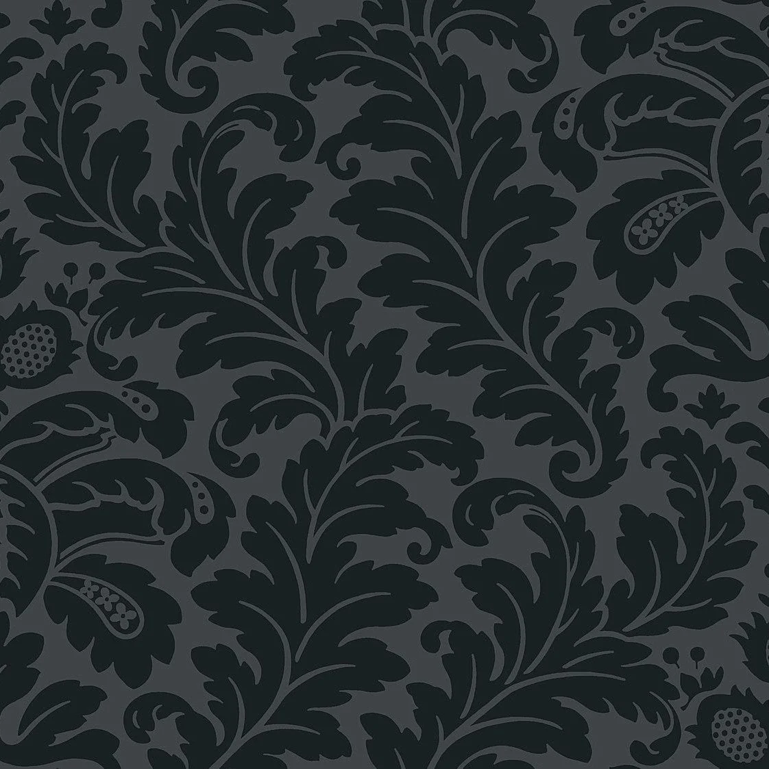 Modern Romance Wallpaper // Black