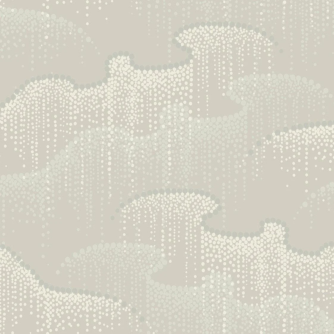 Moonglight Pearls Wallpaper // Light Taupe
