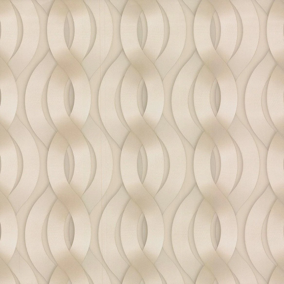 Nexus Wallpaper // Beige Metallic