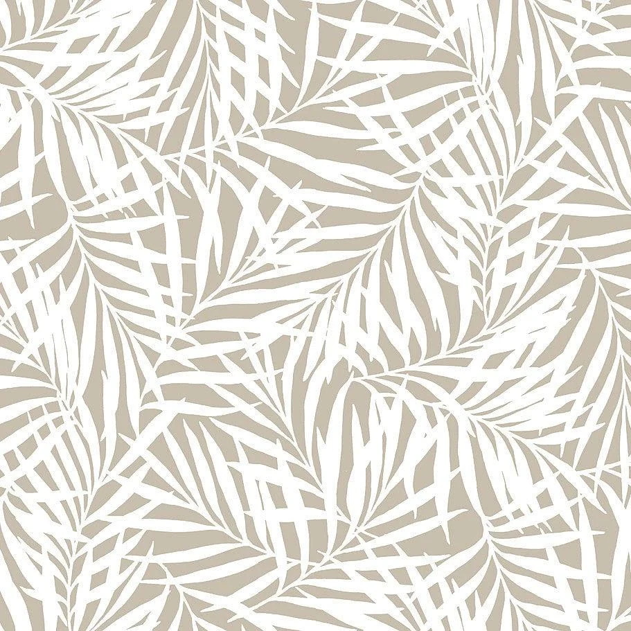 Oahu Fronds Peel & Stick Wallpaper // Off White