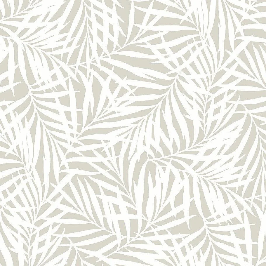 Oahu Fronds Wallpaper // Cream & Off White