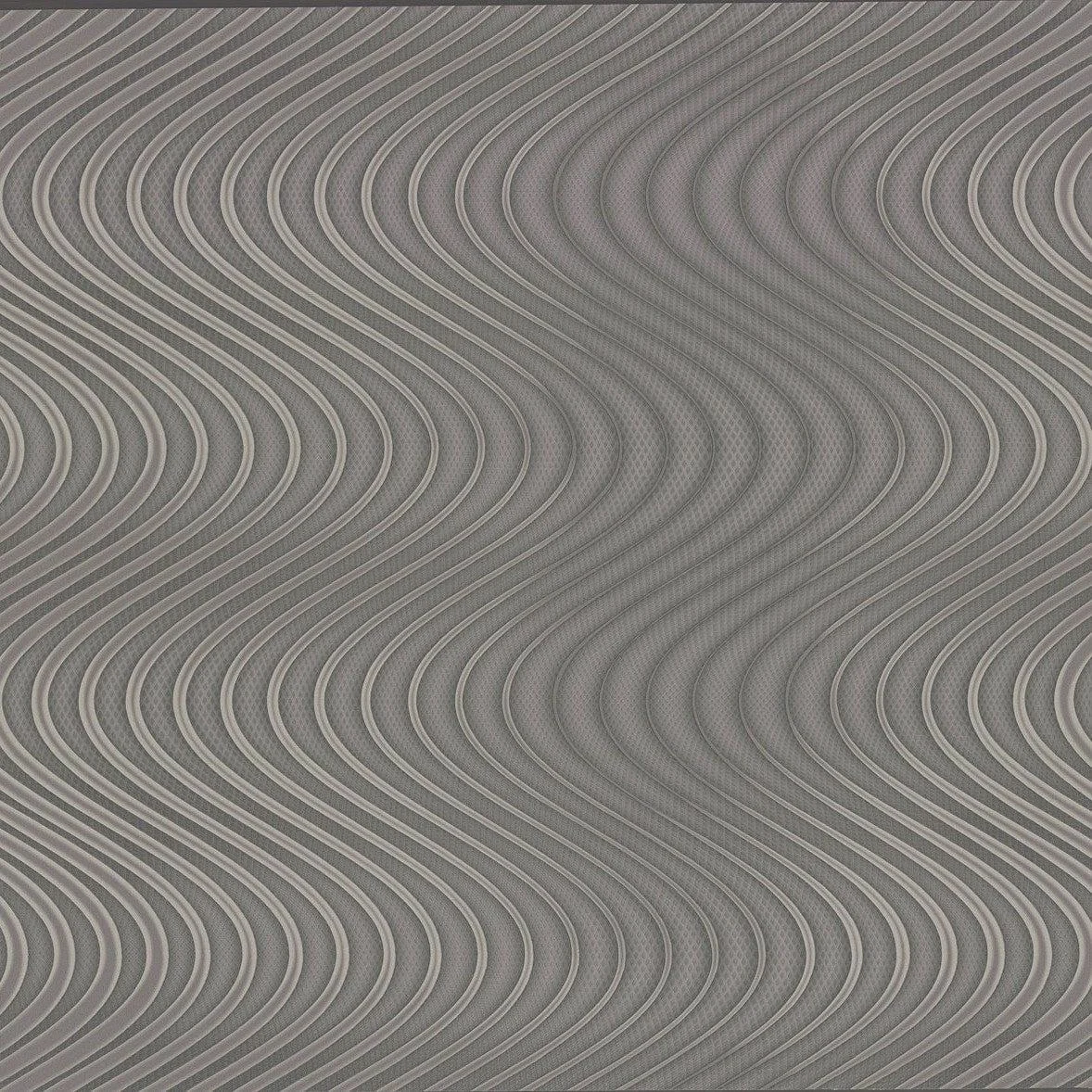 Ocean Swell Wallpaper // Charcoal & Grey