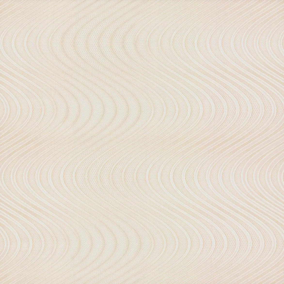 Ocean Swell Wallpaper // Cream & White