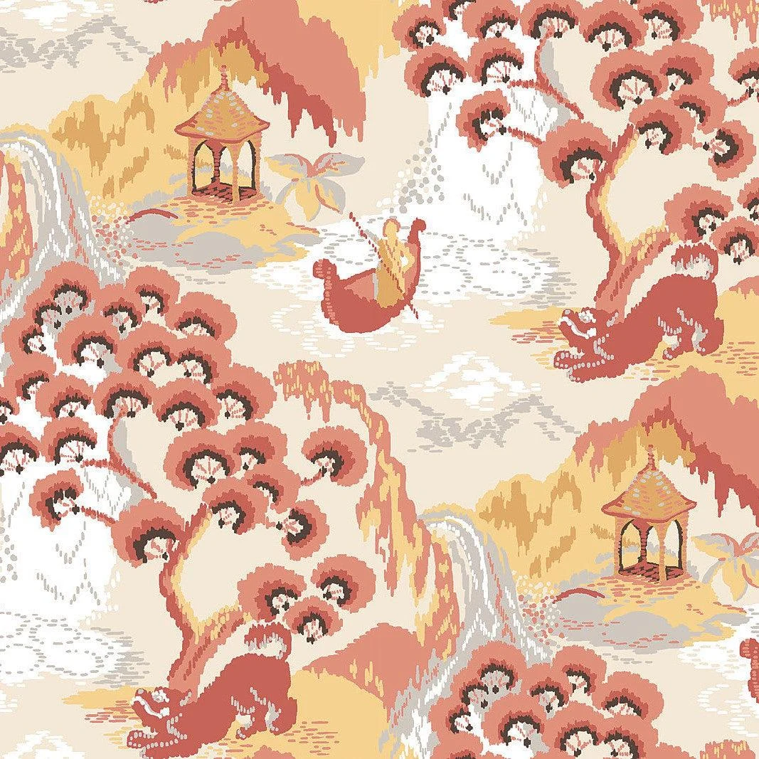 Old Peking Peel & Stick Wallpaper // Pink Lemonade