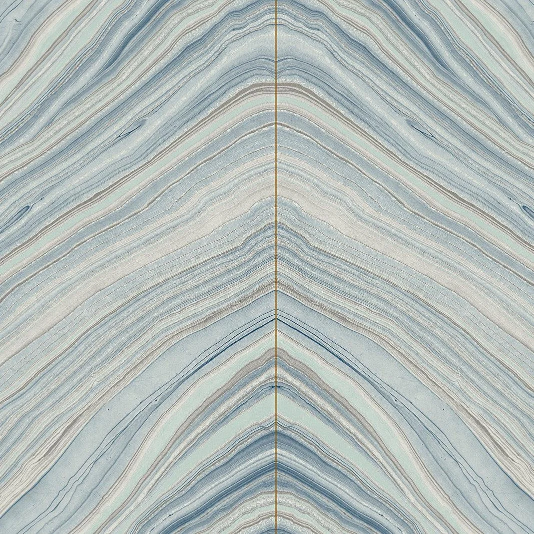 Onyx Strata Wallpaper // Blue