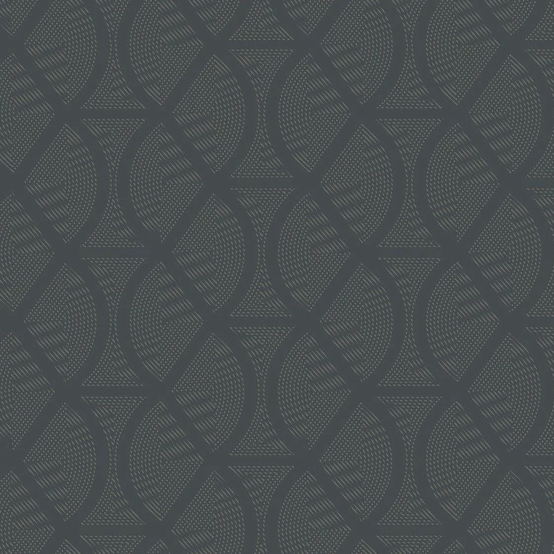 Opposites Attract Wallpaper // Dark Grey