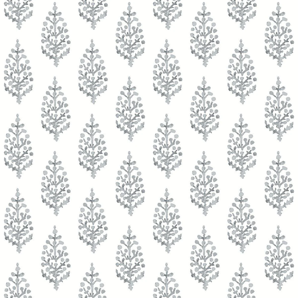 Paisley on Calico Wallpaper // Grey