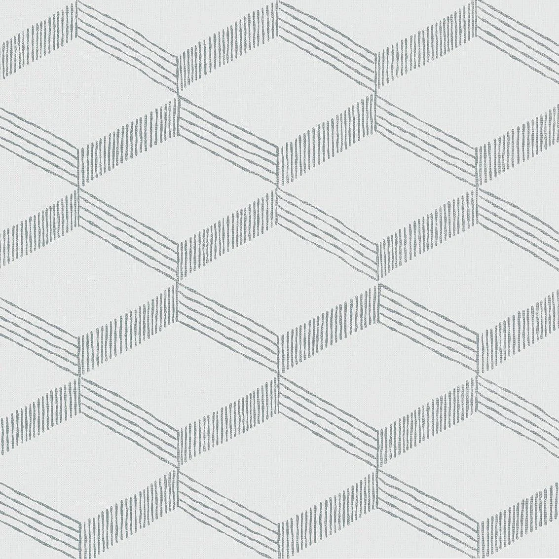 Palisades Paperweave Wallpaper // White & Grey