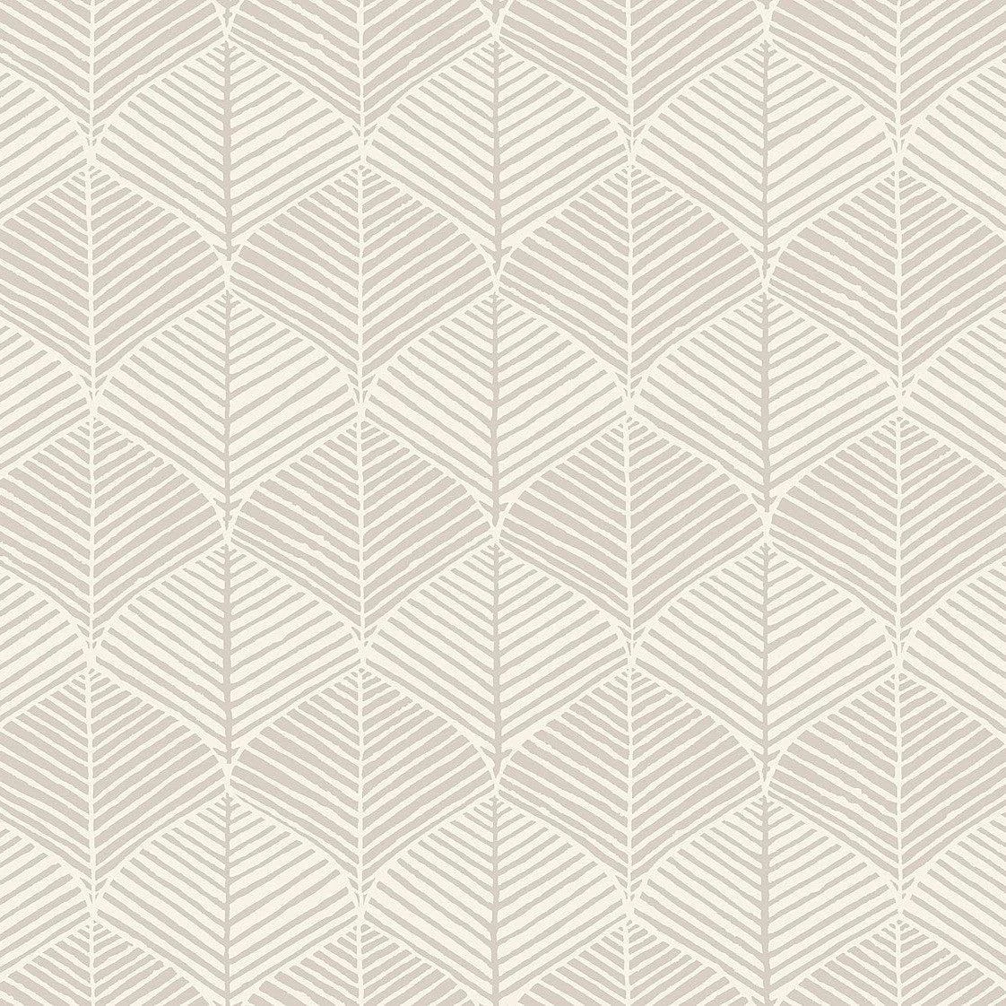 Palm Thatch Wallpaper // Grey