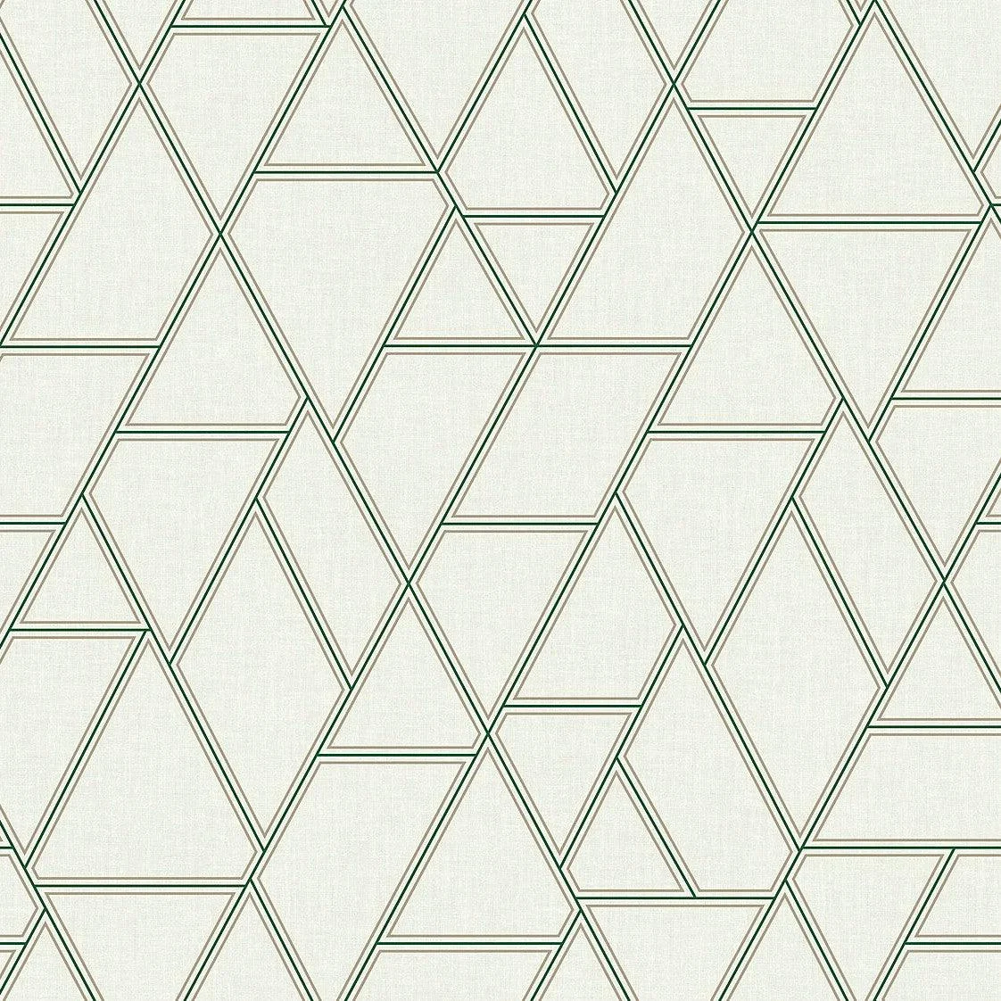Pathways Wallpaper // White & Green