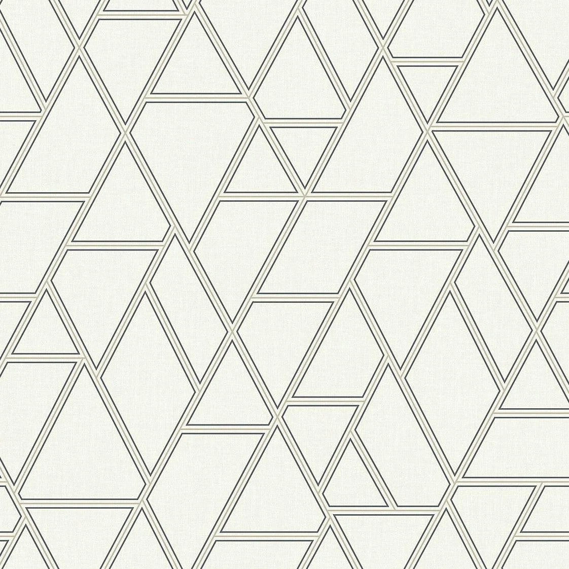 Pathways Wallpaper // White & Grey