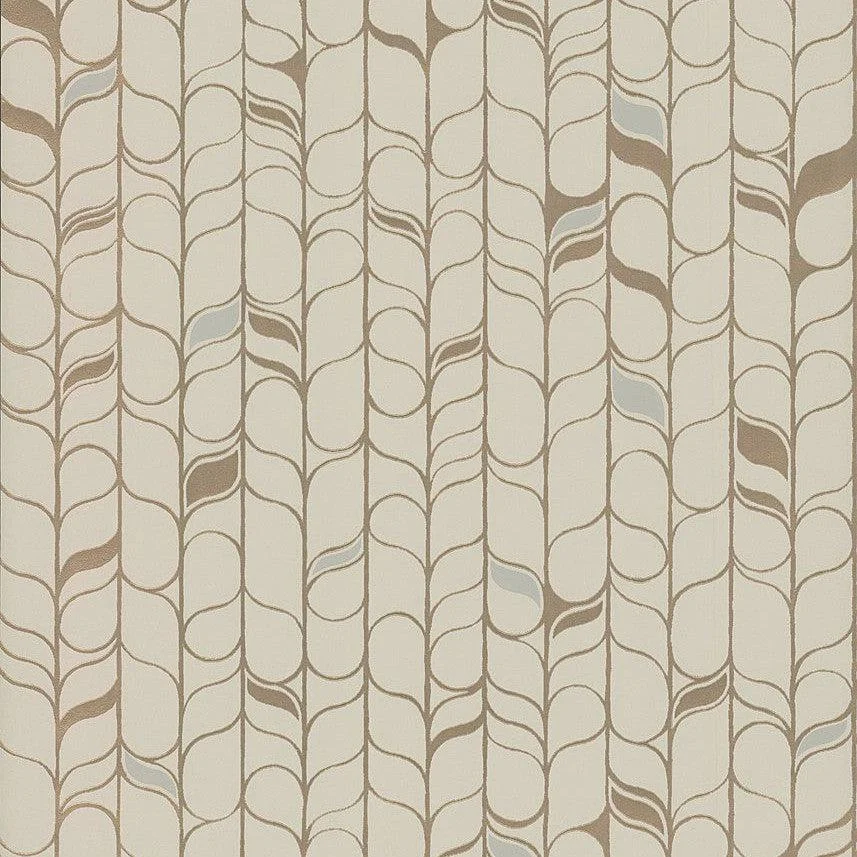 Perfect Petals Wallpaper // Beige & Gold