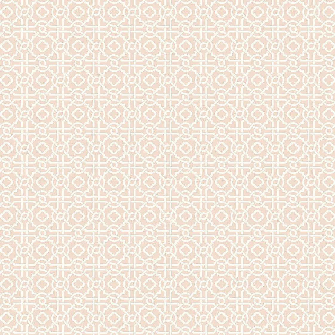 Pergola Lattice Wallpaper // Light Pink