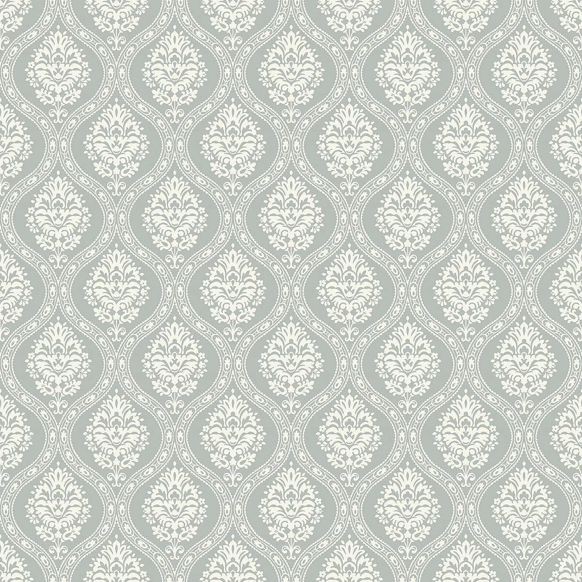 Petite Ogee Wallpaper // Green