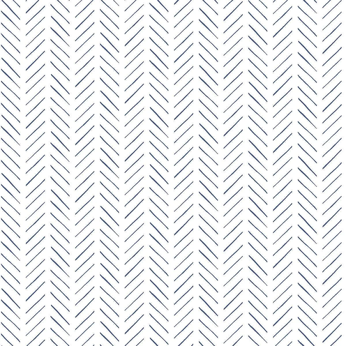 Pick Up Sticks Wallpaper // Navy