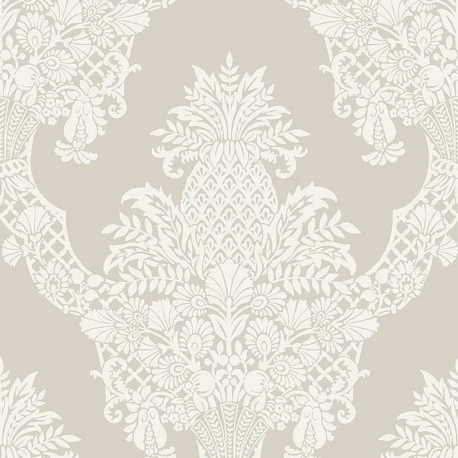 Pineapple Plantation Wallpaper // Taupe