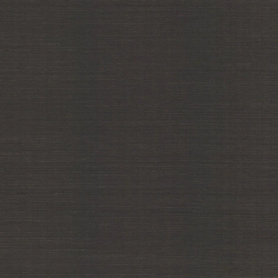 Plain Sisal Grasscloth Wallpaper // Black