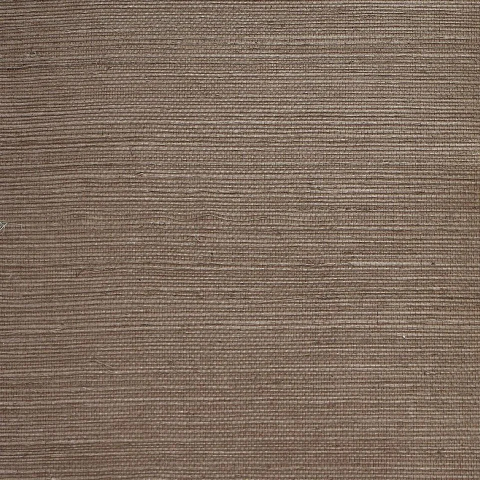 Plain Sisal Grasscloth Wallpaper // Taupe