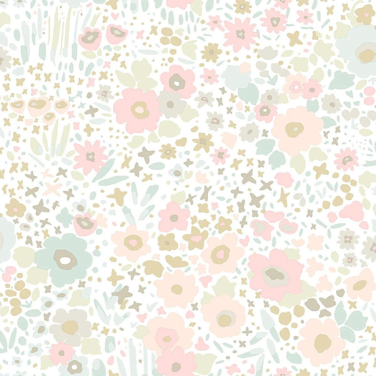 Posey Sidewall Peel & Stick Wallpaper // Pastel