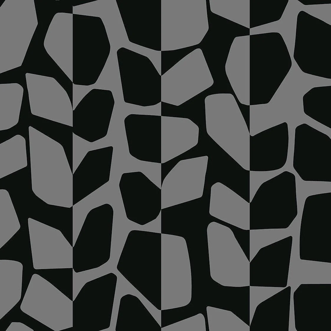 Primitive Vines Wallpaper // Black Metallic