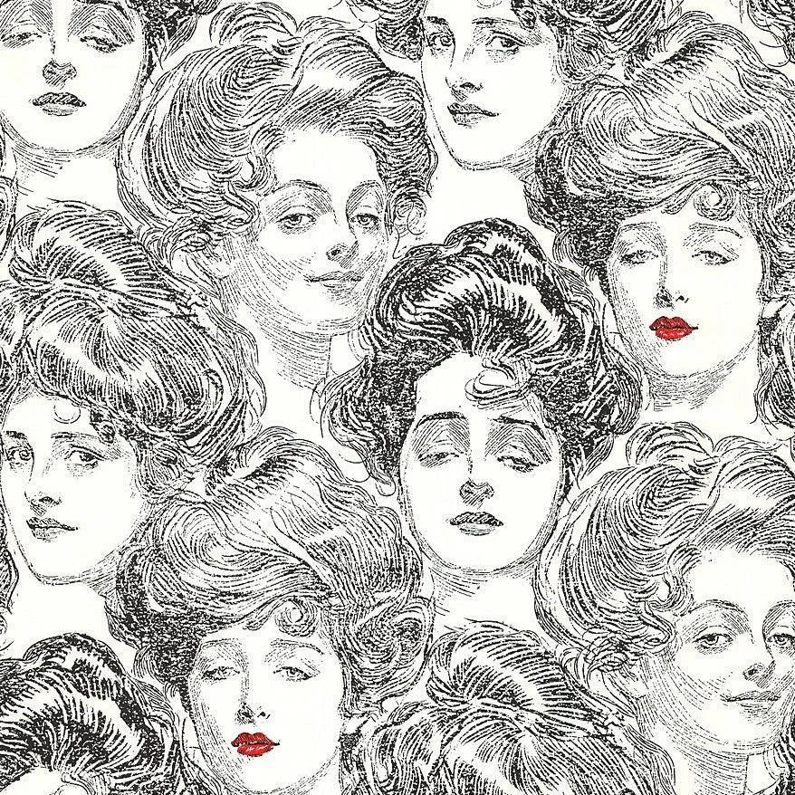 Pucker Up Buttercup Wallpaper // Black & White