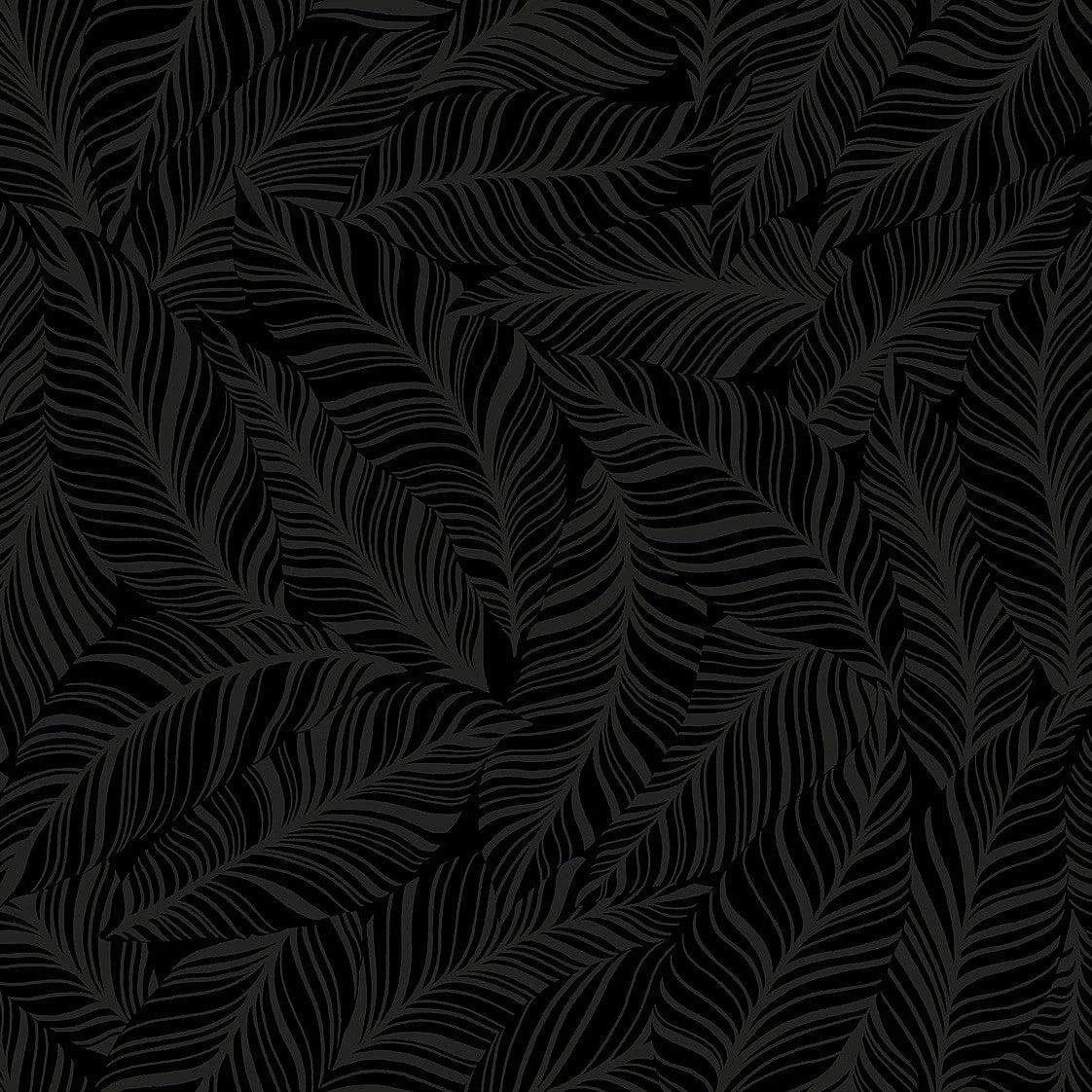 Rainforest Canopy Wallpaper // Black