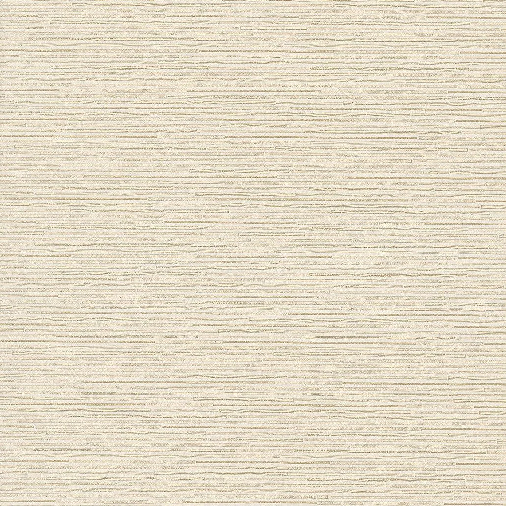 Ribbon Bamboo Wallpaper // Cream & Gold Metallic