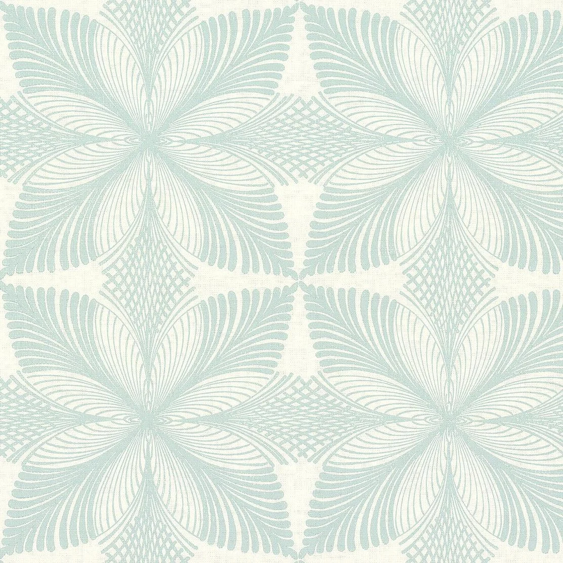 Roulettes Wallpaper // Cream & Blue