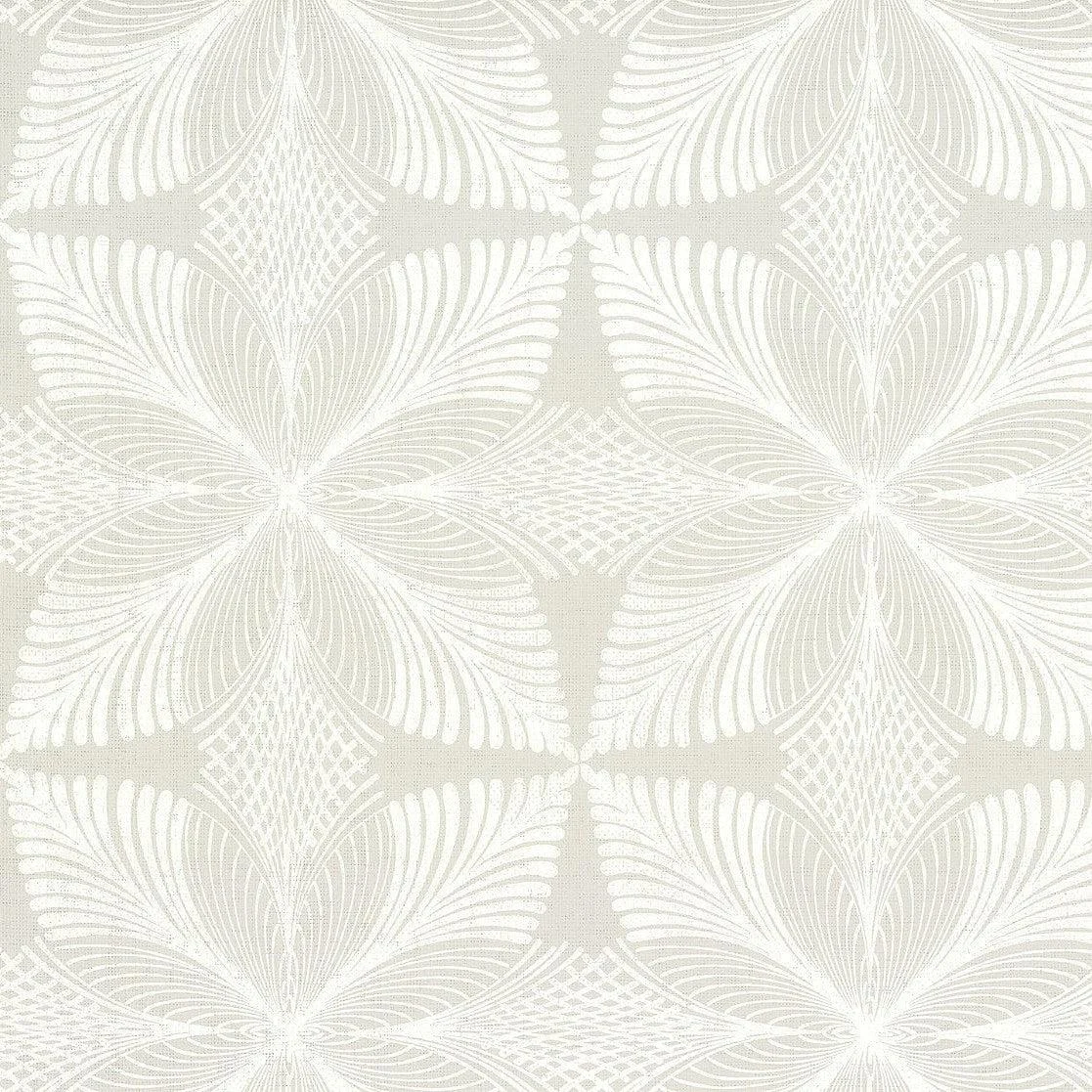 Roulettes Wallpaper // Grey & White