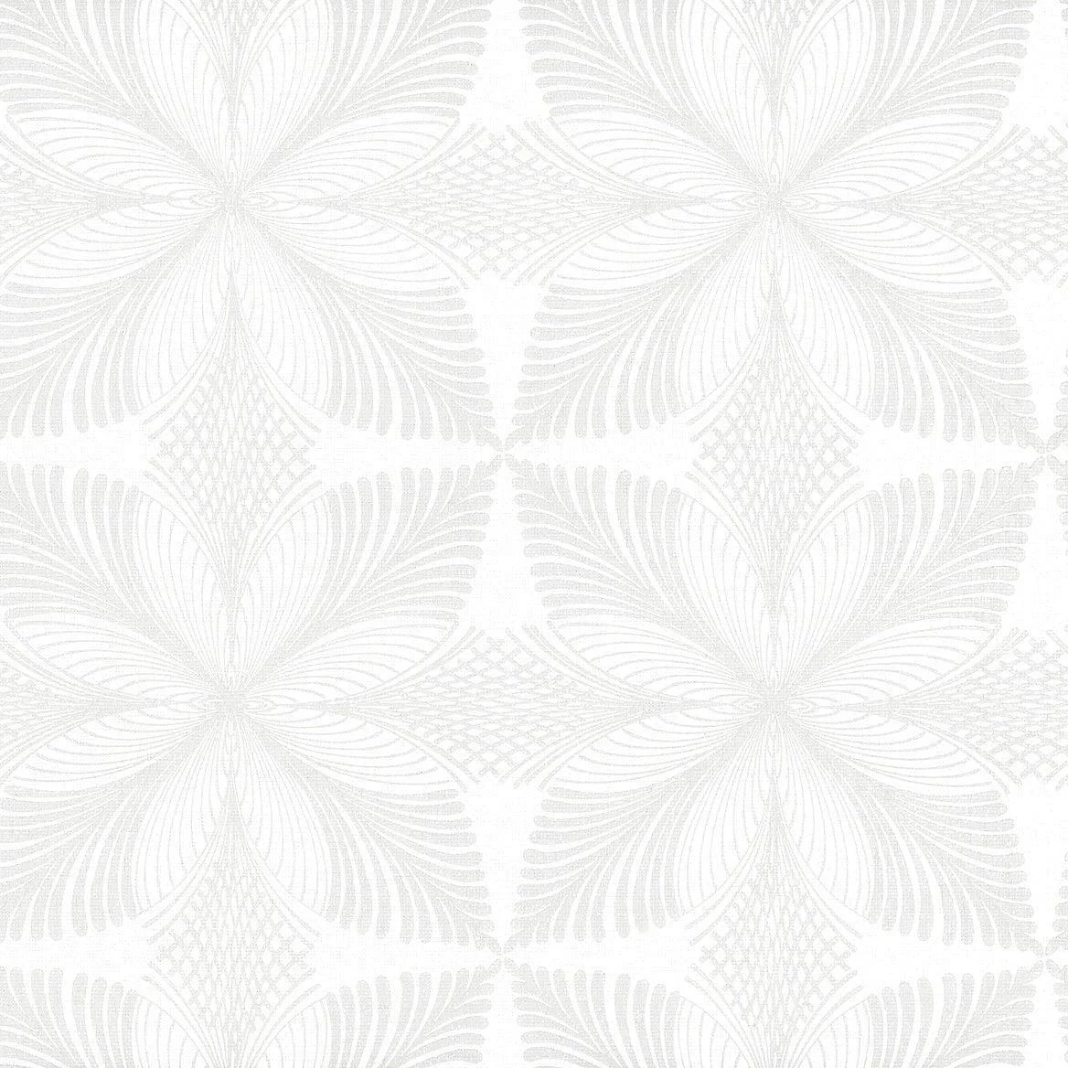 Roulettes Wallpaper // Lily White & Cream