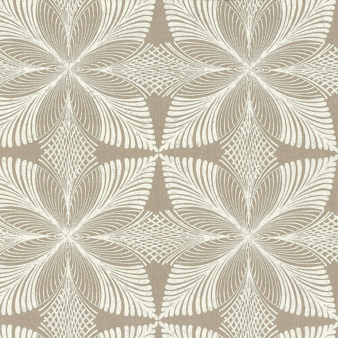 Roulettes Wallpaper // Tan Metallic