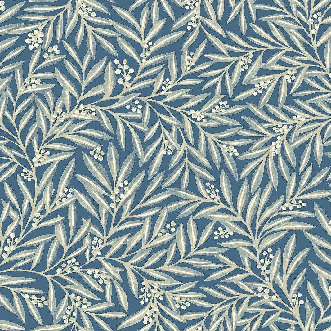 Rowan Wallpaper // Dusty Blue