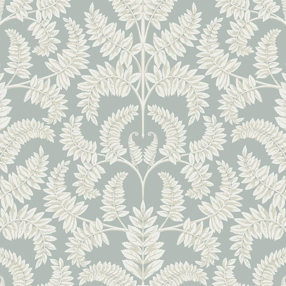 Royal Fern Damask Wallpaper // Green
