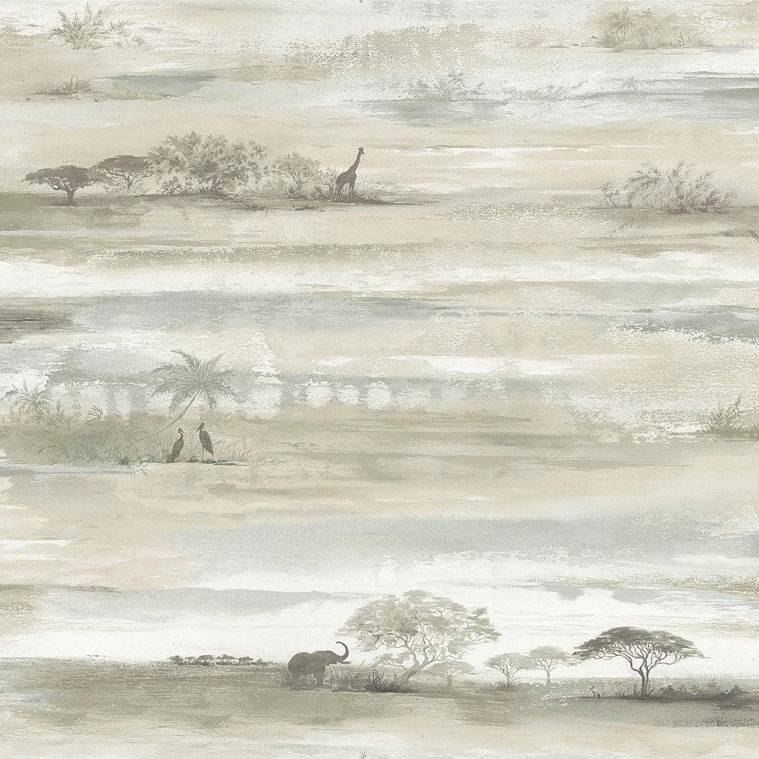 Savanna Sunset Peel & Stick Wallpaper // Beige