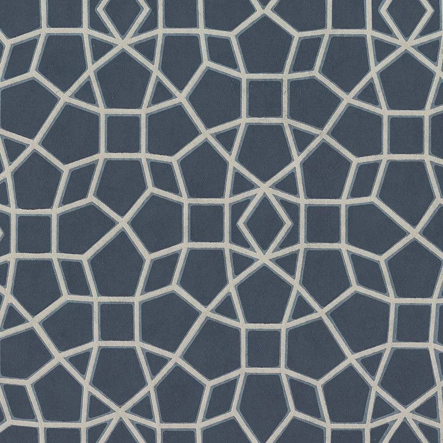 Sculptural Web Wallpaper // Blue