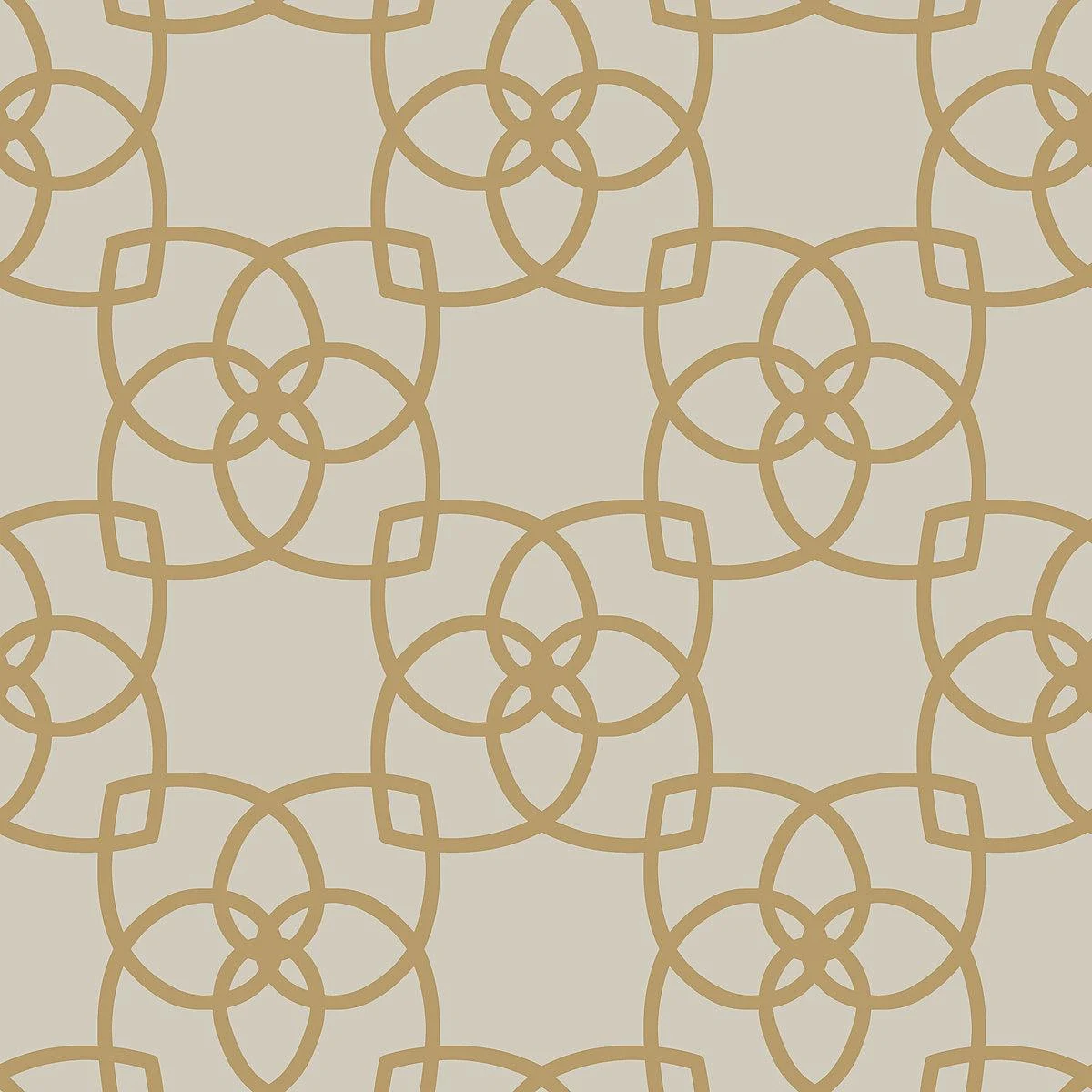 Serendipity Wallpaper // Cream & Gold Metallic
