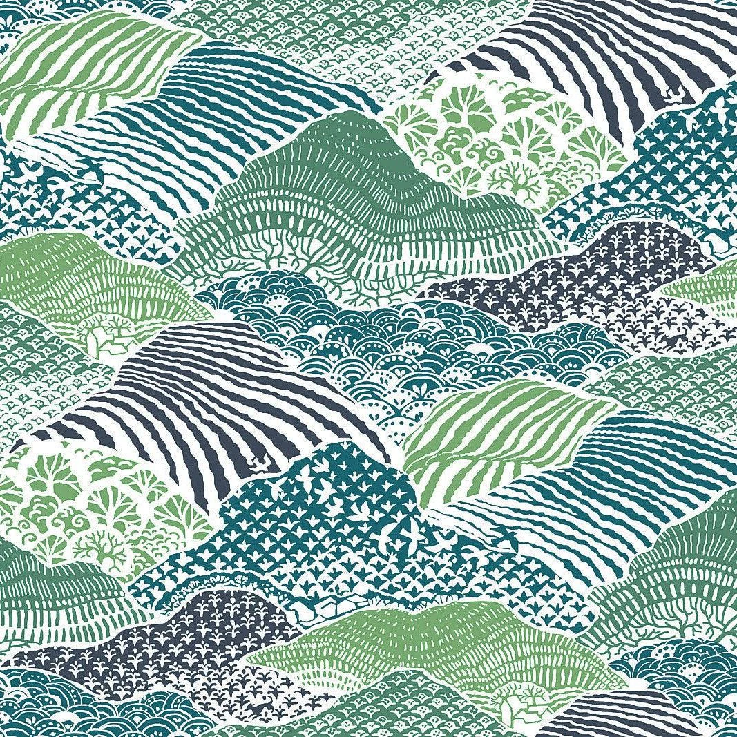 Shangri-La Peel & Stick Wallpaper // Palm Green