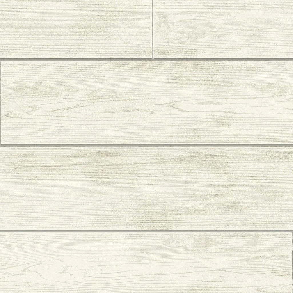 Shiplap Wallpaper // Grey & Off White