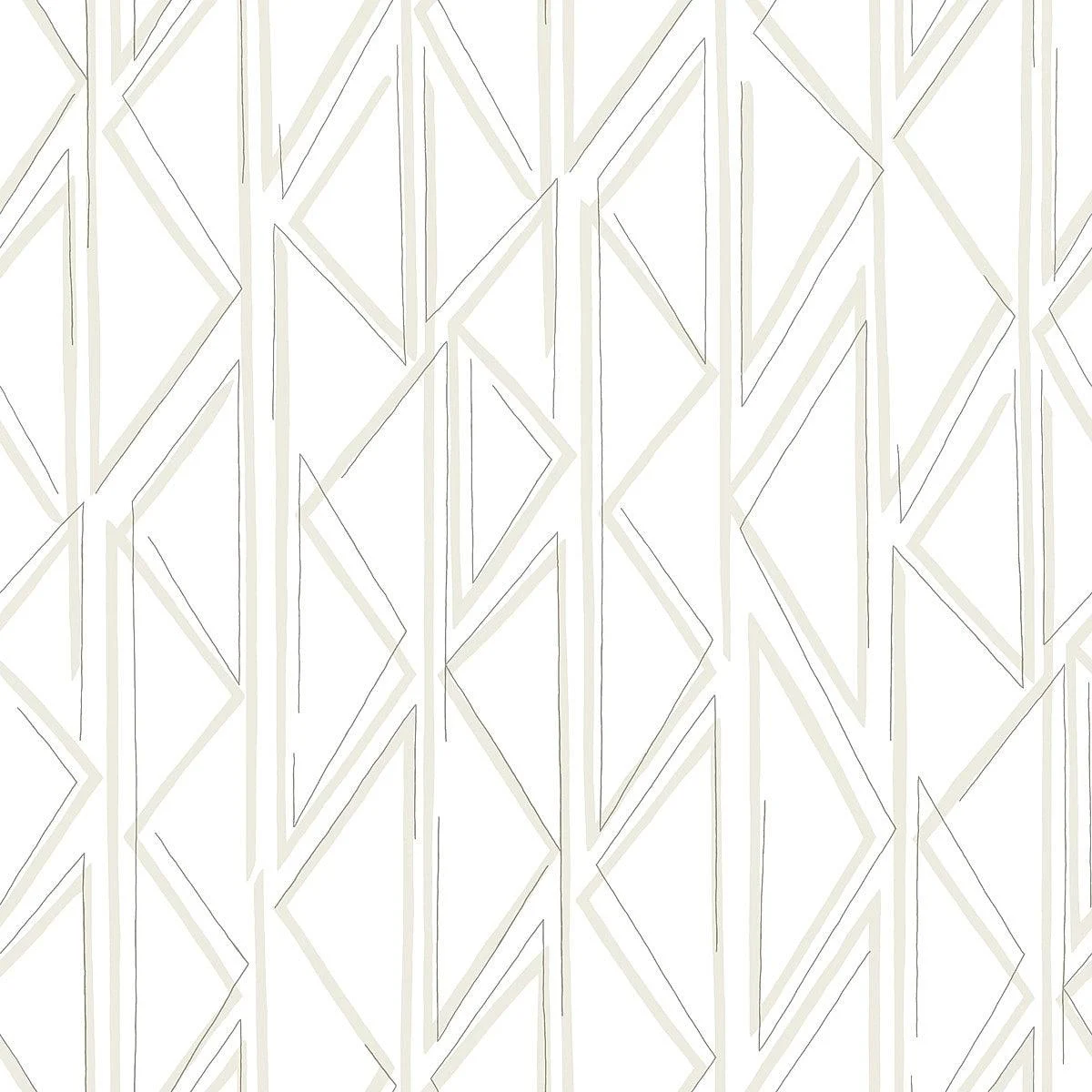 Sideways Sketch Wallpaper // Beige