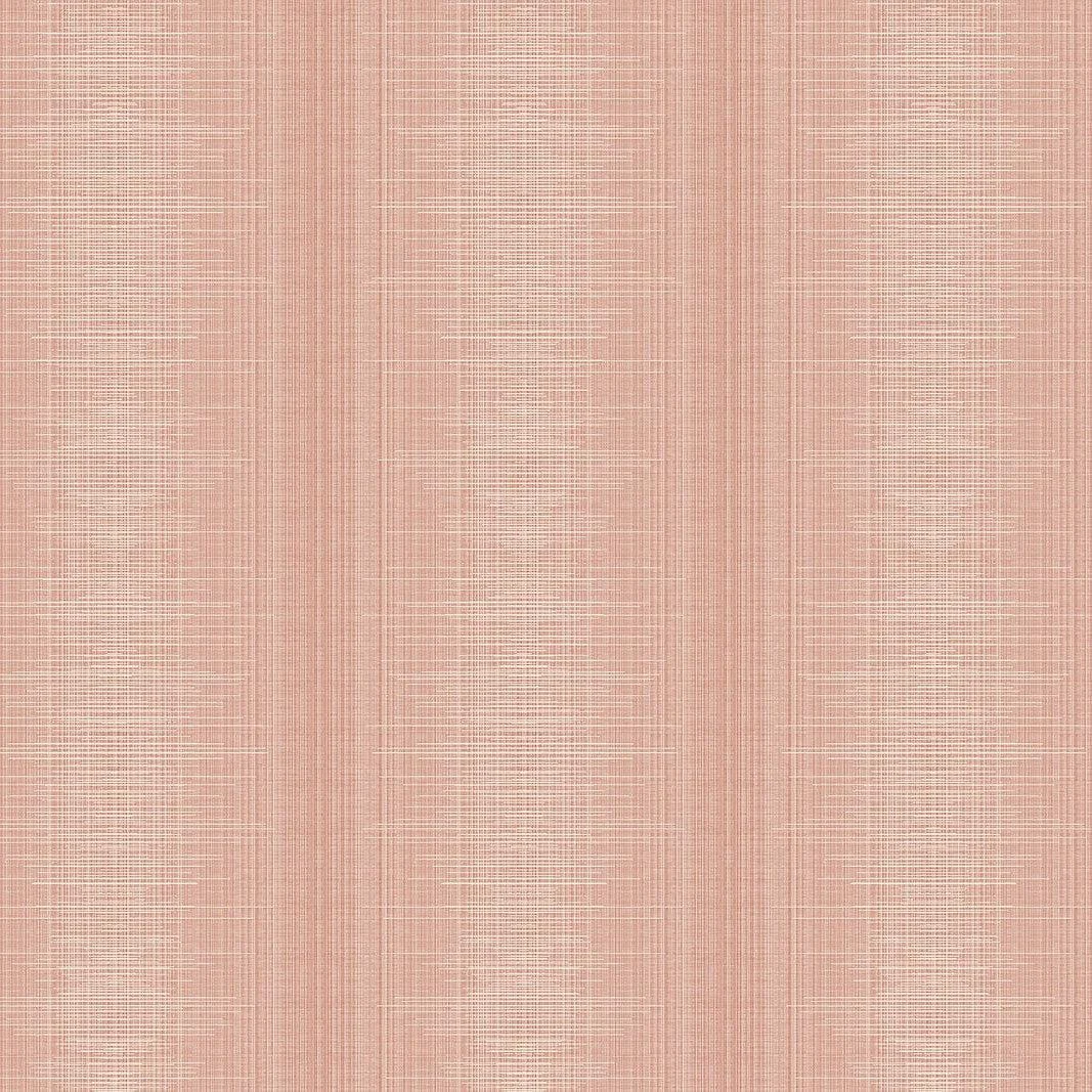 Silk Weave Stripe Wallpaper // Coral