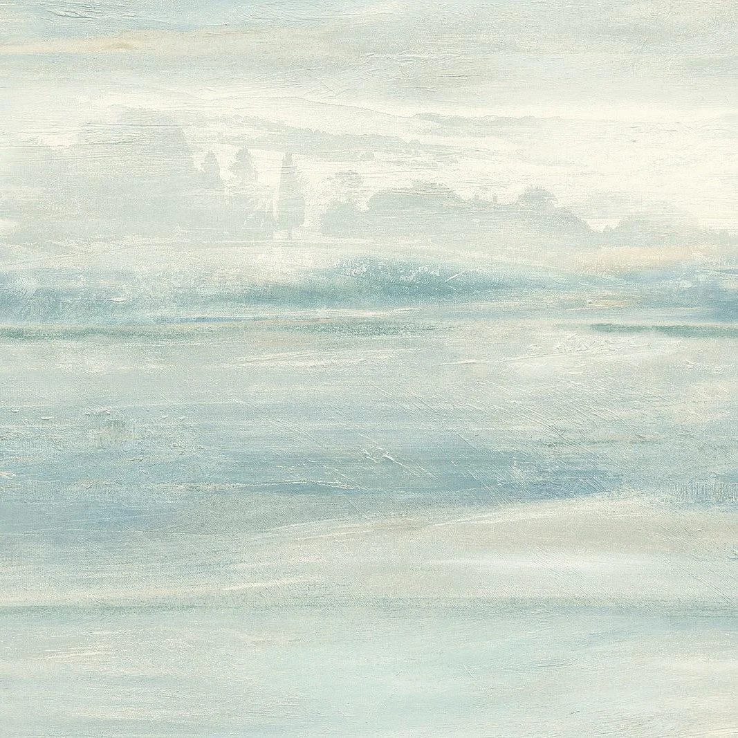 Soothing Mists Scenic Wallpaper // Blue