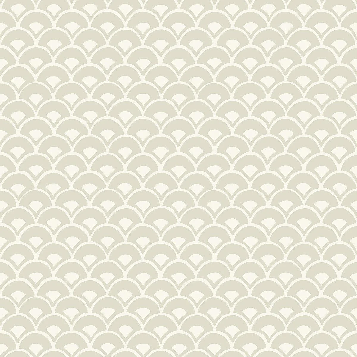 Stacked Scallops Wallpaper // Beige