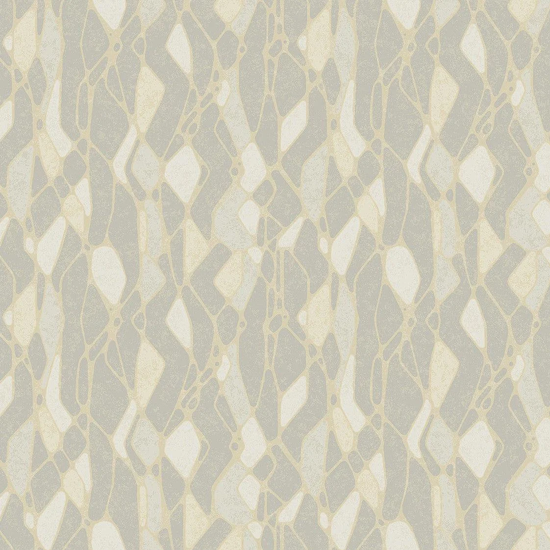 Stained Glass Wallpaper // Grey