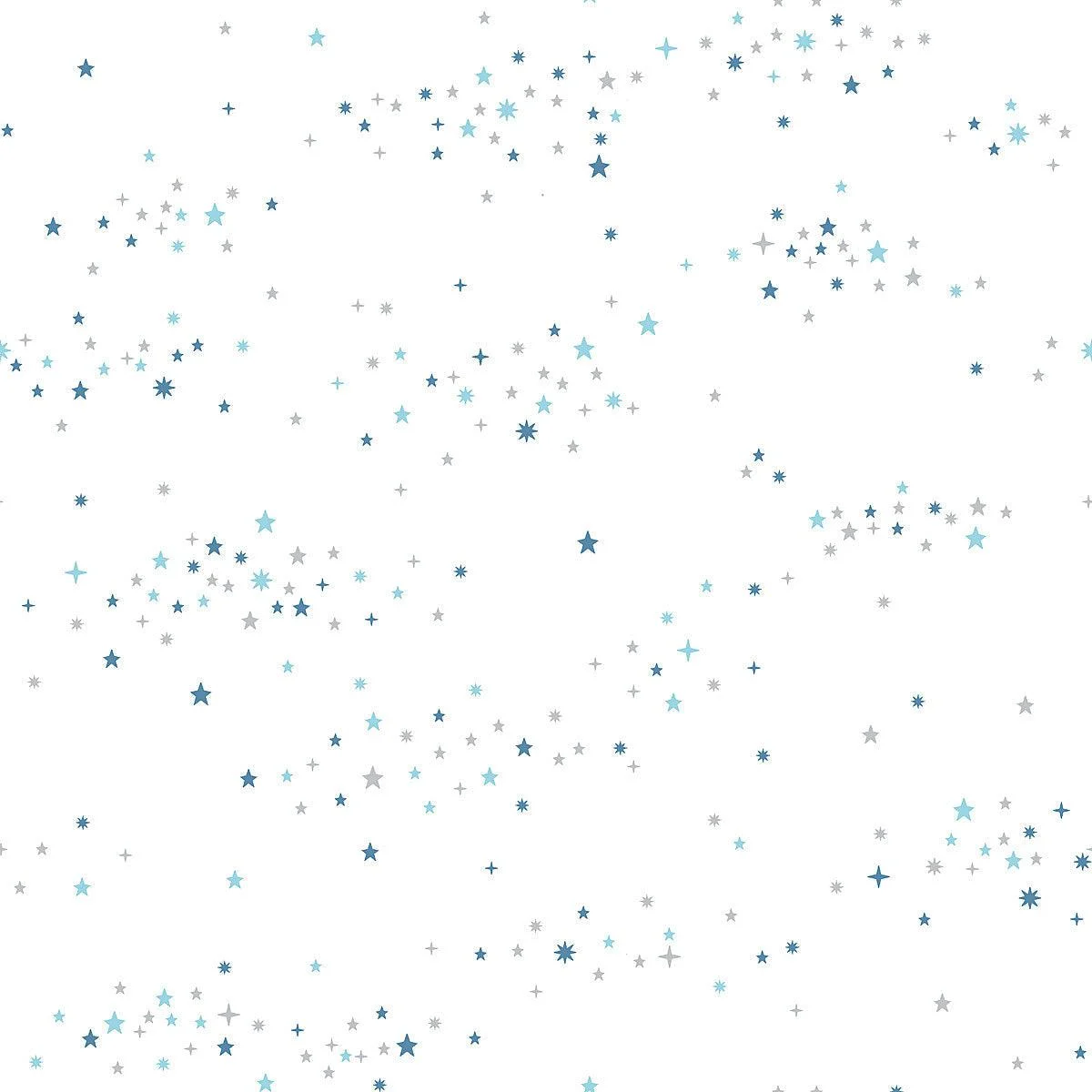 Starlight, Star Bright Peel & Stick Wallpaper // Blue & Grey
